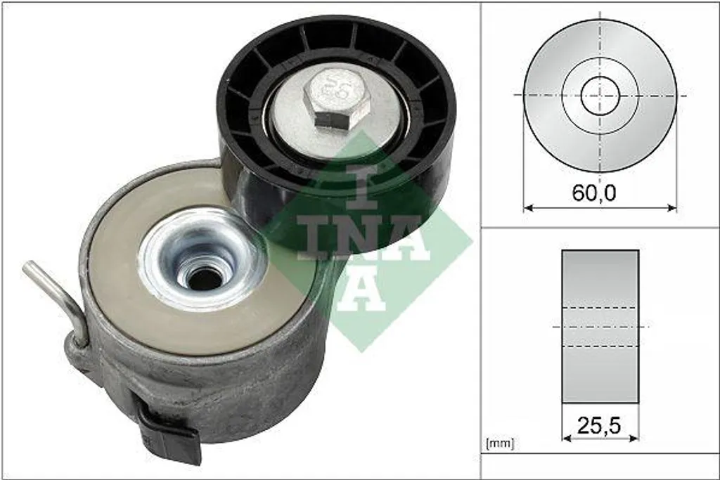 Galet tendeur de courroie trapézoïdale pour Peugeot 206 407 et Toyota Proace