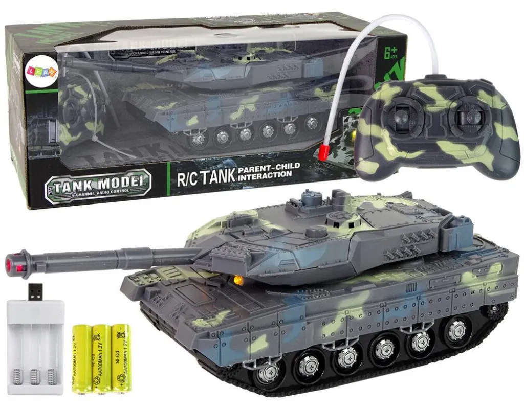Tank de Combat Téléguidé Moro avec Effets Sonores de Tir pour Enfants