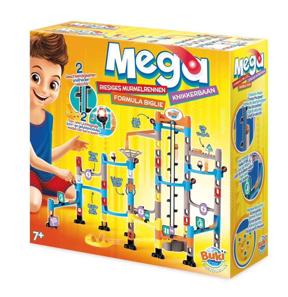 Circuit de billes avec ascenseur manuel - Kit de 71 pièces de course - 3