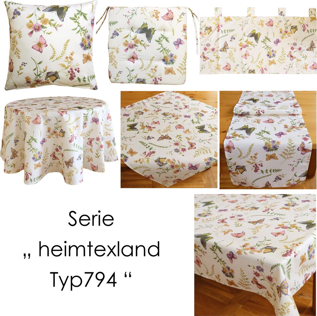 heimtexland ® Dekokissen Sitzkissen Schmetterling Garten Produktbild 2
