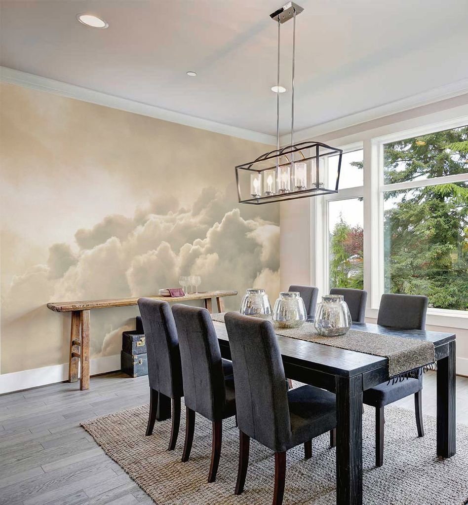Fototapete Wolken Beige, Material:Klassik 150g/qm, Größe Tapete:520 x 260cm