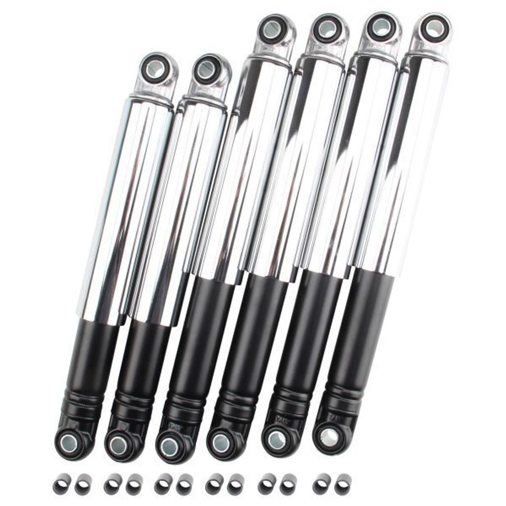 Stoßdämpfer Tieferlegung Set schwarz/chrom 260 mm + 2x 290 mm für Simson DUO