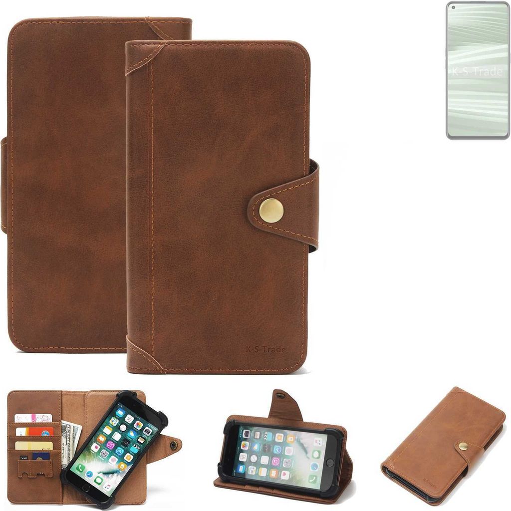 K-S-Trade Handyhülle kompatibel mit Realme GT2 Pro Schutz Hülle Walletcase Bookstyle Tasche Case Handytasche Wallet Flipcase Cover PolyurethanBra...