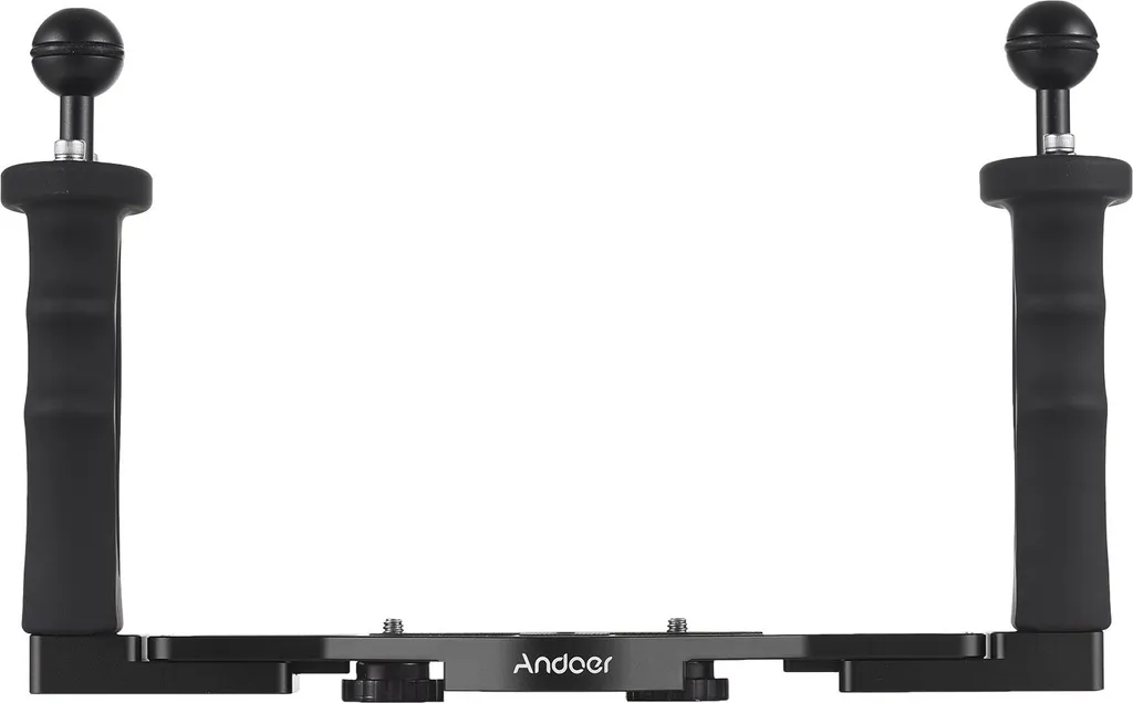 Stabilisateur Portable Double Poignée avec Support Réglable pour Caméra