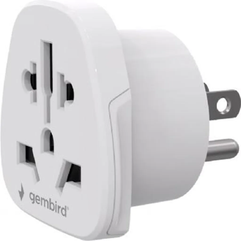 Gembird Adattatore Spina Universale USA - 10A Solido per Viaggiatori