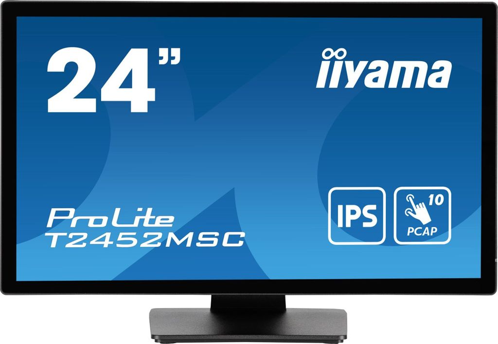 24" Bonded PCAP 10P Touch, 1920x1080, IPS-panel, Flat Bezel Produktbild 