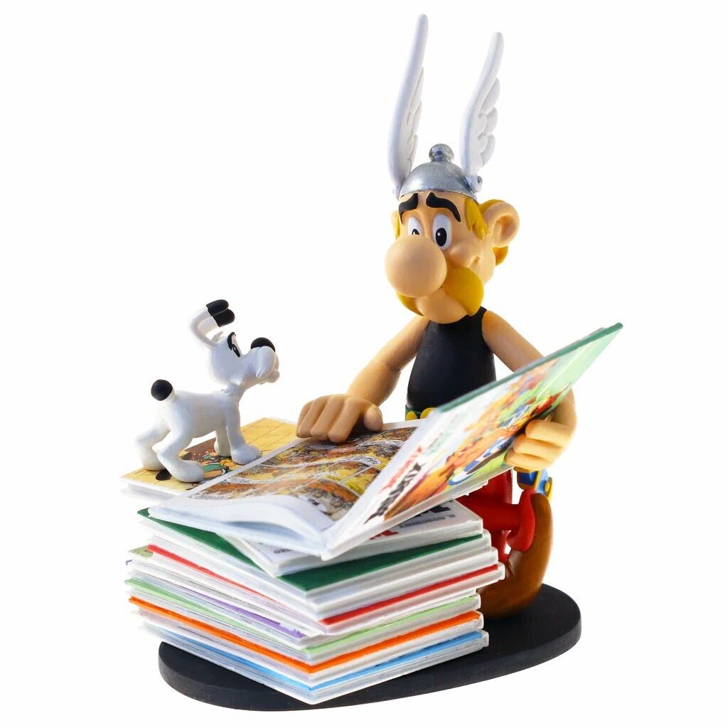 Plastoy SAS 128 - Asterix sitzt auf Bücherstapel * Neuauflage*