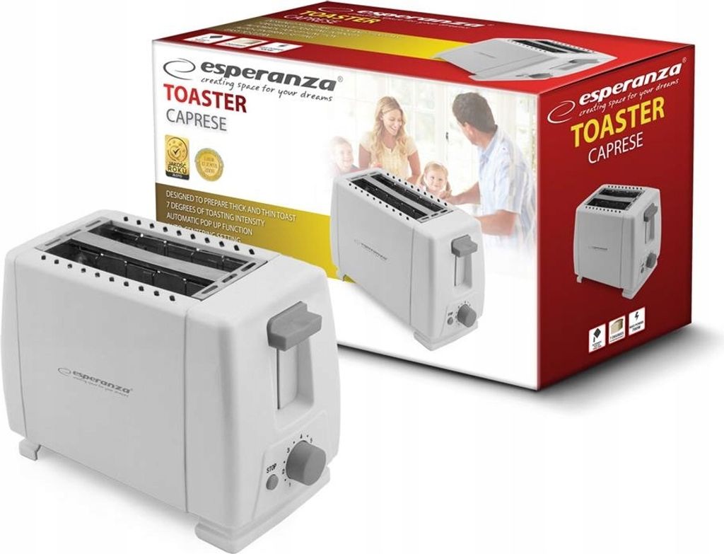 Esperanza Ekt001 600w Toaster  One Size / EU Plug 220V  One Produktbild 10