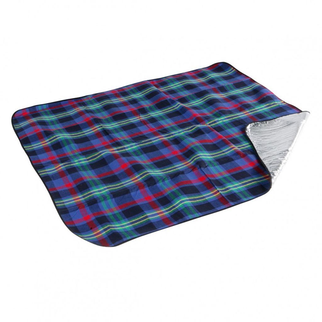greemotion Picknickdecke grün/rot kariert, wasserabweisend, 150 x 130 cm, Trageschlaufe