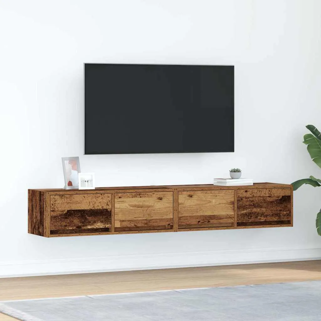 Maison Exclusive Mobile TV Legno Antico - Set 2 Pezzi per Living Instagrammabile