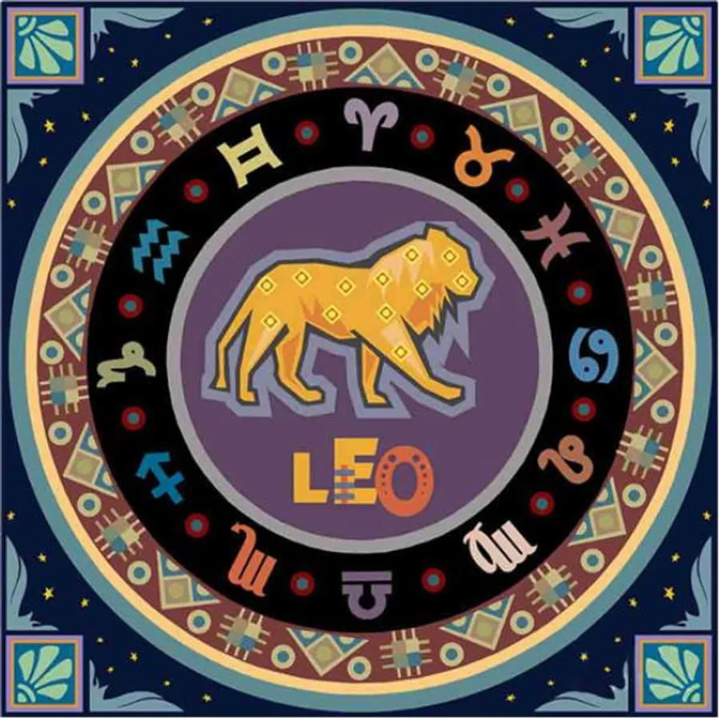 DIY Diamond Painting Leone Zodiac Mandala 7D - Home Decor 30x30
