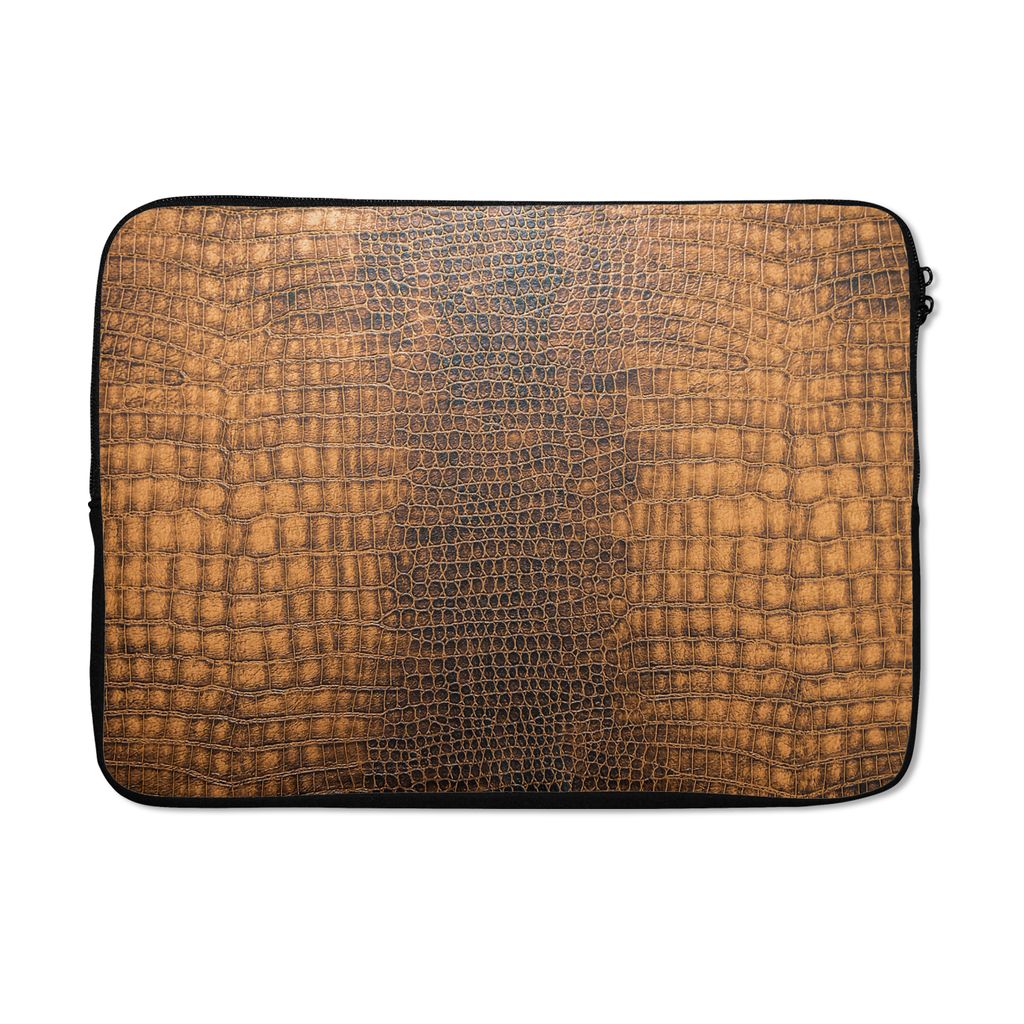 MuchoWow Laptop Hülle 14 ZollLeder - Textur - Tierhaut Laptoptasche - Laptoptasche - Stoßsicher - Schutzhaube