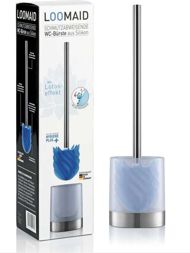 WC-Bürstengarnitur Loomaid edelstahl/blau mit Silikonkopf Produktbild 16