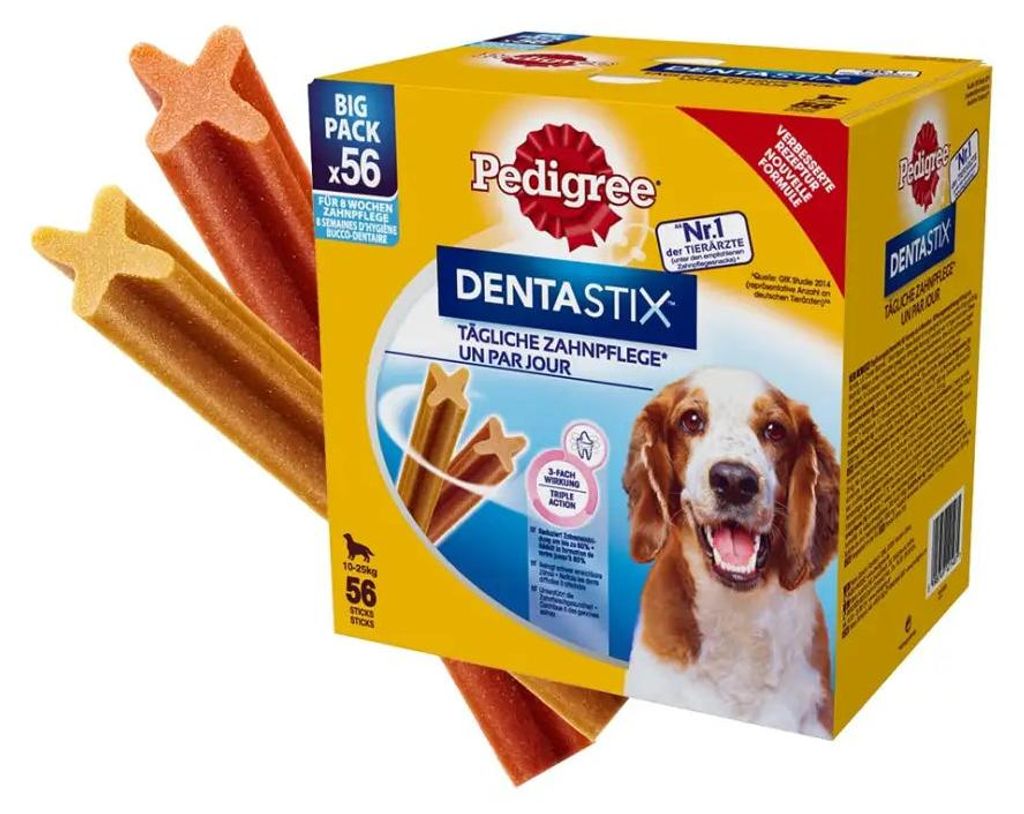 Pedigree DentaStix 1,44 kg wołowina kurczak dorosły Zdjęcie produktu 