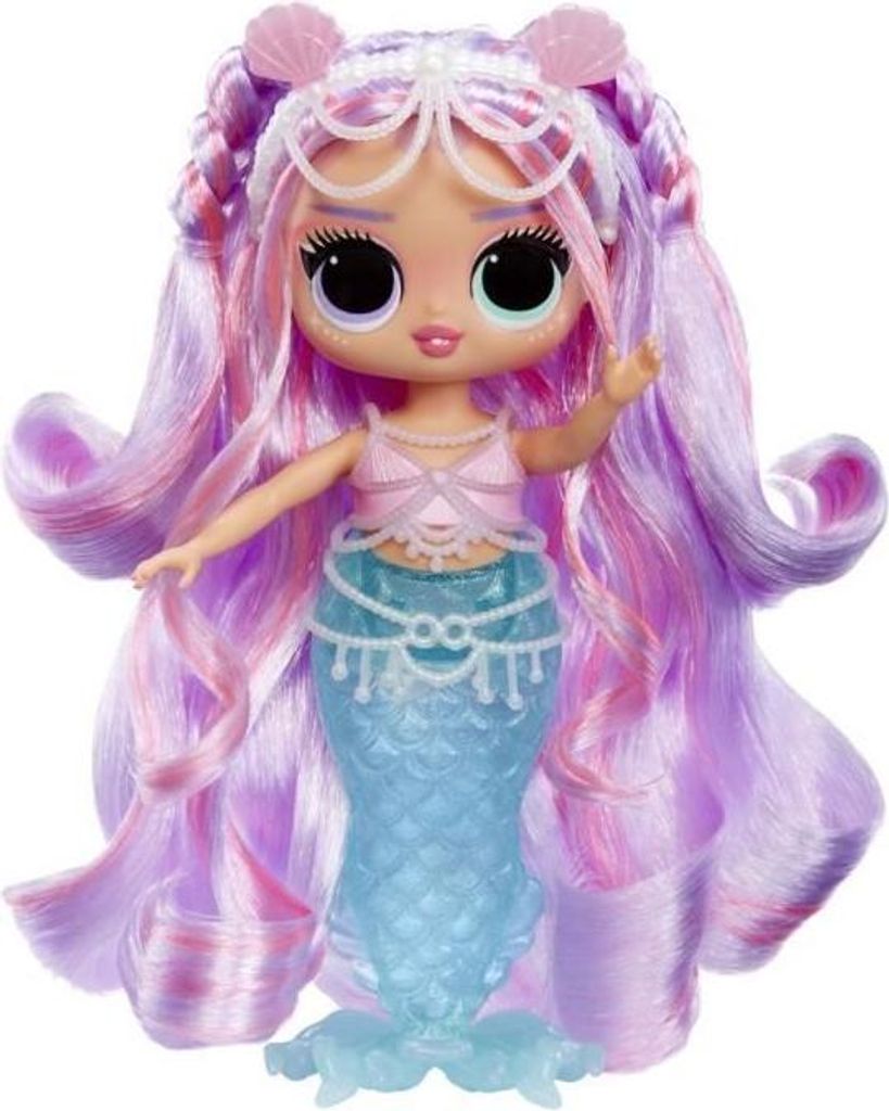L.O.L. Surprise Tweens Meerjungfrau Puppe Lana Marine, Farbwechsel im kalten Wasser, mit Accessoires, Strandbrille, Diadem