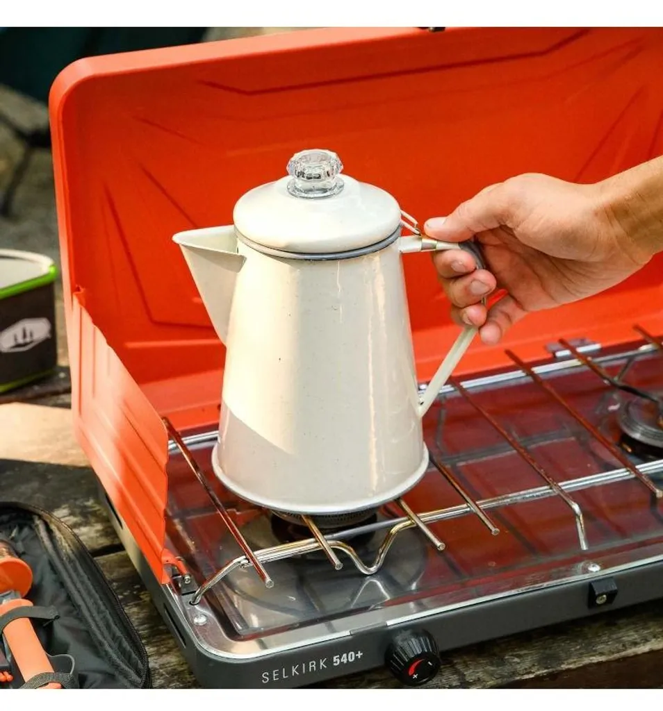 GSI Mesa 8 Cup Percolator - Cafetière de camping 1,9 L beige résistant