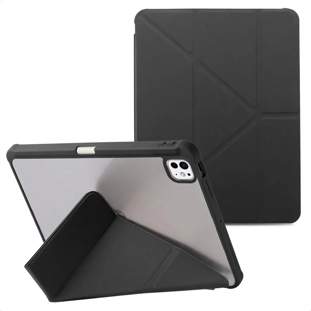 MuyDoux Origami Case for iPad Pro 11 Inch 2022/2021/2020/2018 (4th/3rd/2nd/1st Generation) with Pen Holder, 5 Adjustable Positions, Clear Back Cover Shockproof Clear Back Cover, Night Green MuyDoux Origami Case for iPad Pro 11 Inch 2022/2021/2020/2018 (4th/3rd/2nd/1st Generation) with Pen Holder, 5 Adjustable Positions, Clear Back Cover Shockproof Clear Back Cover, Night Green