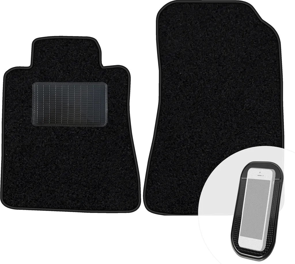 Tappetini Neri per Mercedes CLK W208 (1997-2003) | Velluto 2 Pezzi