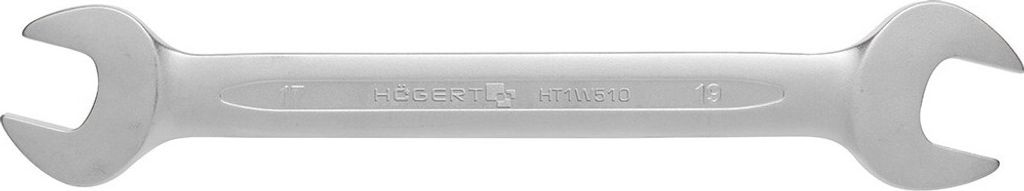Hogert Technik Doppel-Gabelschlüssel HT1W515 Chrom-Vanadium-Stahl 423g