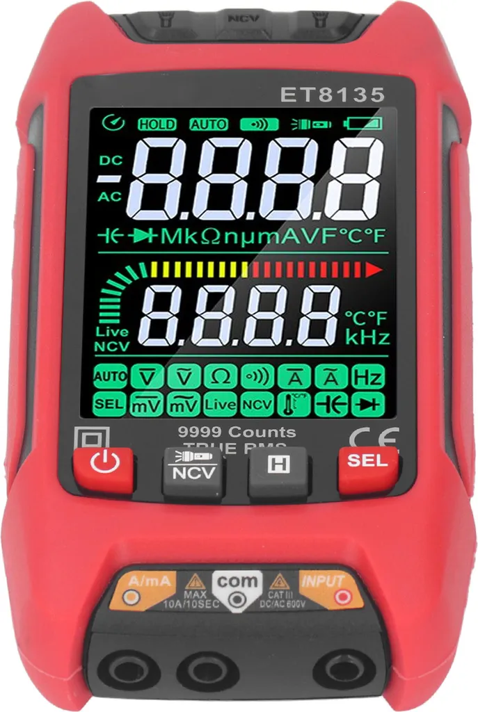 Multimètre digital de précision pour dépannage électrique maison ET8135 - 2