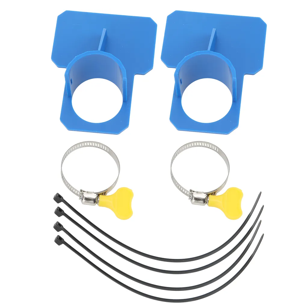 Well2wellness Connettore Lungo Per Tubo Da Piscina 32-38 Mm – Raccordo Universale Con 2 Fascette Stringitubo – Blu - 3