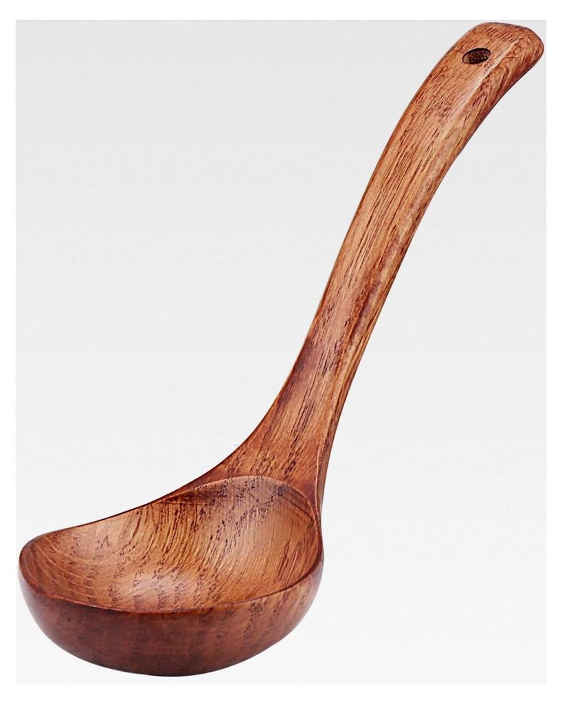 Suppenkelle aus Holz, 27 cm Länge