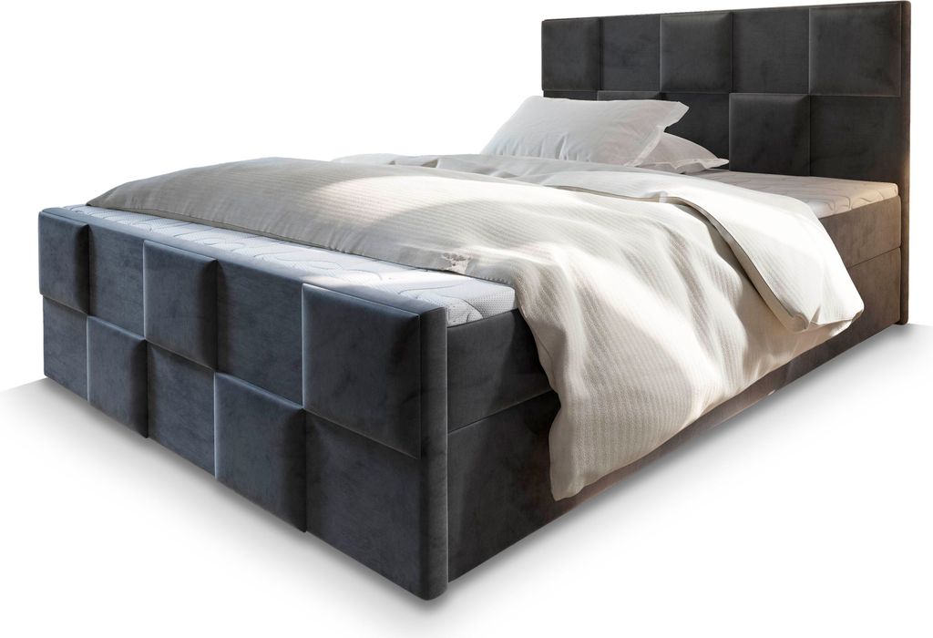 Masseno Boxspringbett MONA 180x200 cm Komplett-Set mit Produktbild 