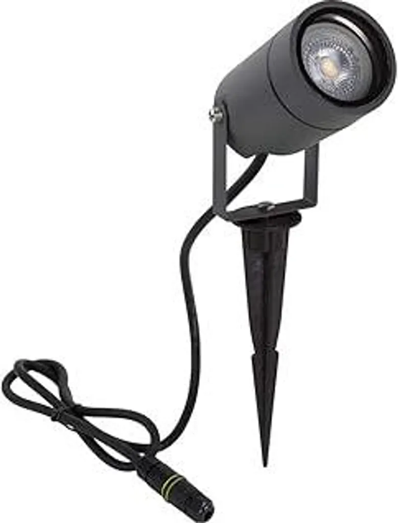 Dawalight Faretto LED GU10 5W IP65 Grigio Scuro - Luce Esterna Professionale