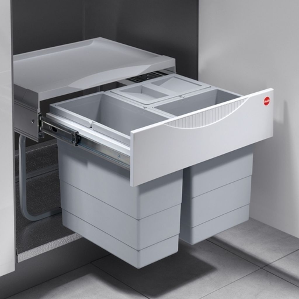 Hailo Tandem 1x12+2x8,5 litra wysuwany ręcznie Zdjęcie produktu 
