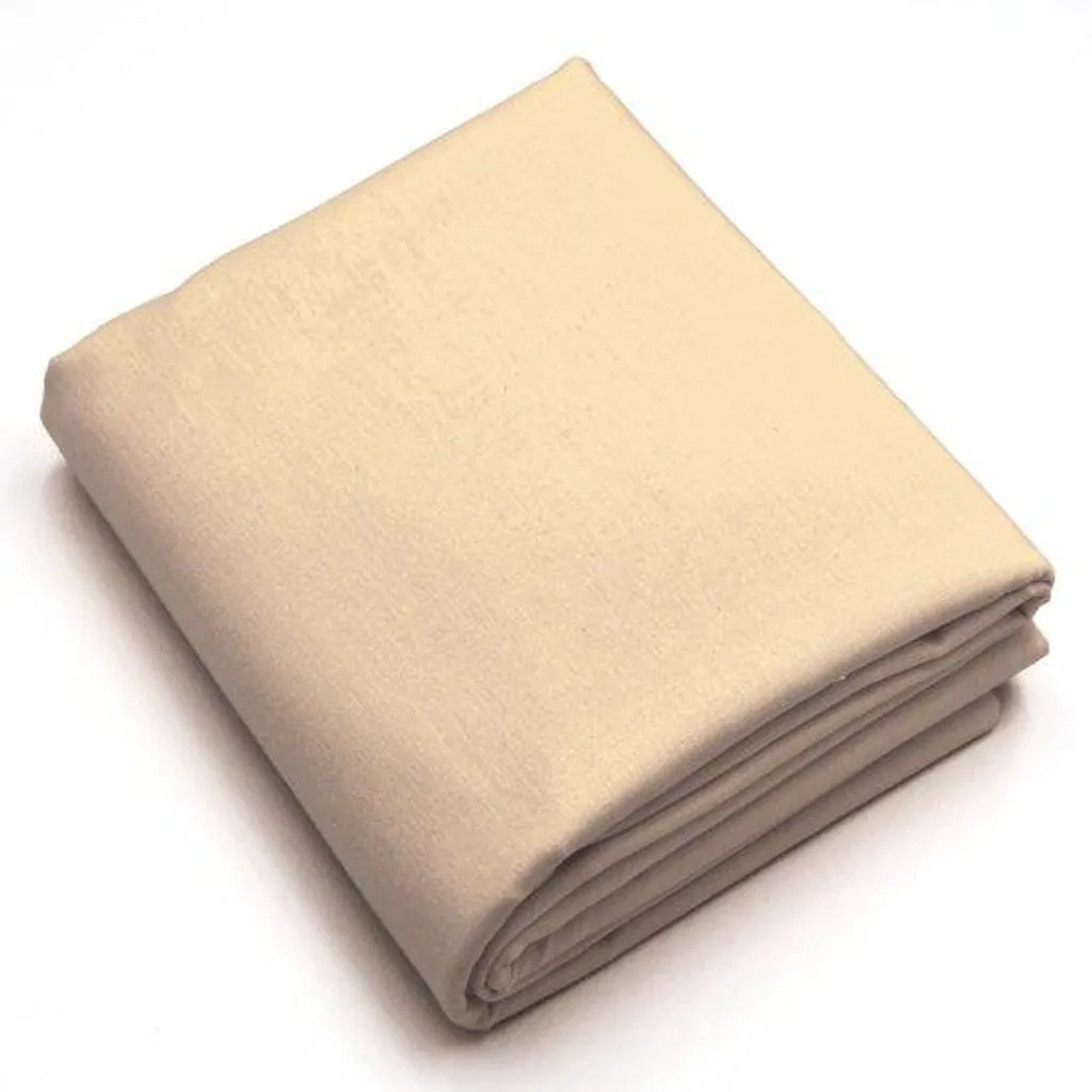 Tissu en coton 100% marron clair, largeur 240 cm, coupon de 3 mètres
