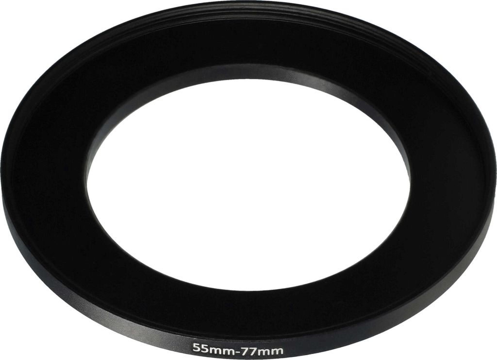 vhbw Step-Up-Ring Adapter 55mm - 77mm für Kamera Objektiv - Produktbild 
