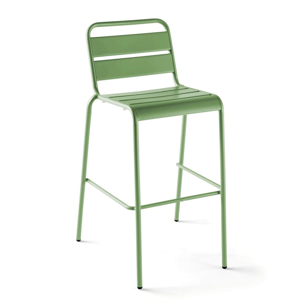 Metallhocker im industriellen Stil Grüner Kaktus - Oviala Palavas