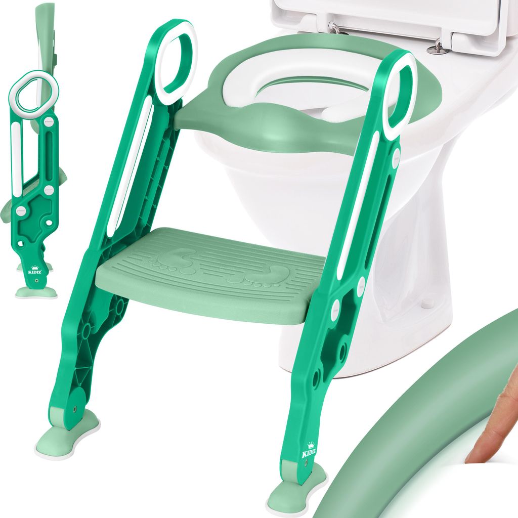 KIDIZ® Sedile per WC per bambini, con scaletta e maniglie. Immagine del prodotto 