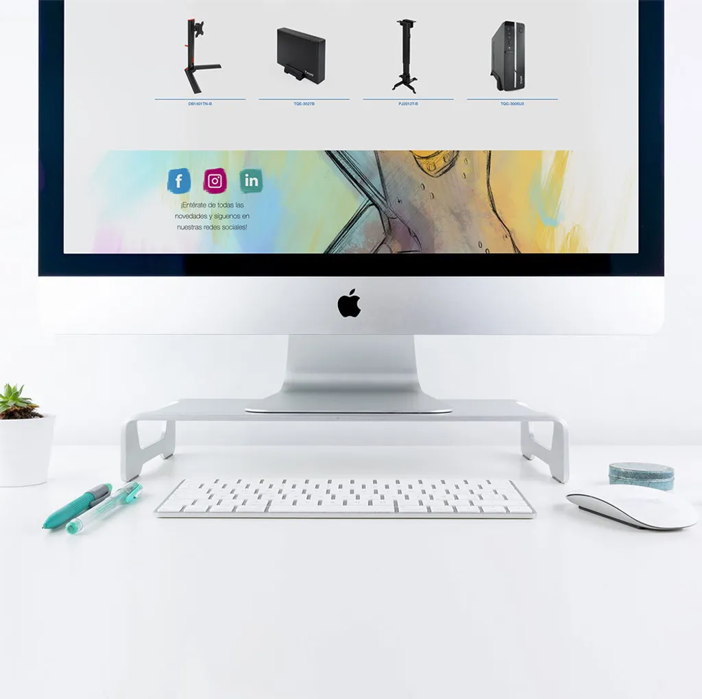 Support d'écran Ergonomique contre les Douleurs Cervicales Transparent - 3