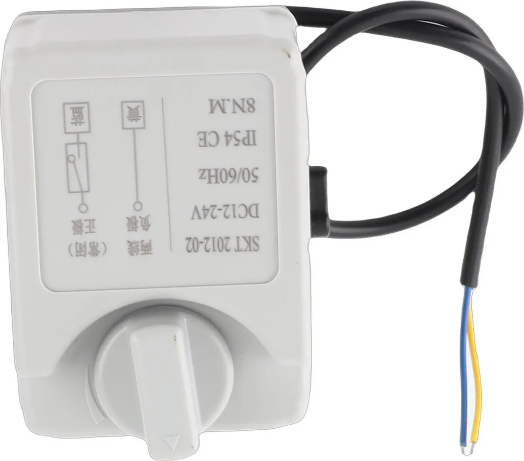 Vanne à bille motorisée DN20 2 voies NC 12V-24V DC Commande Manuelle - 3