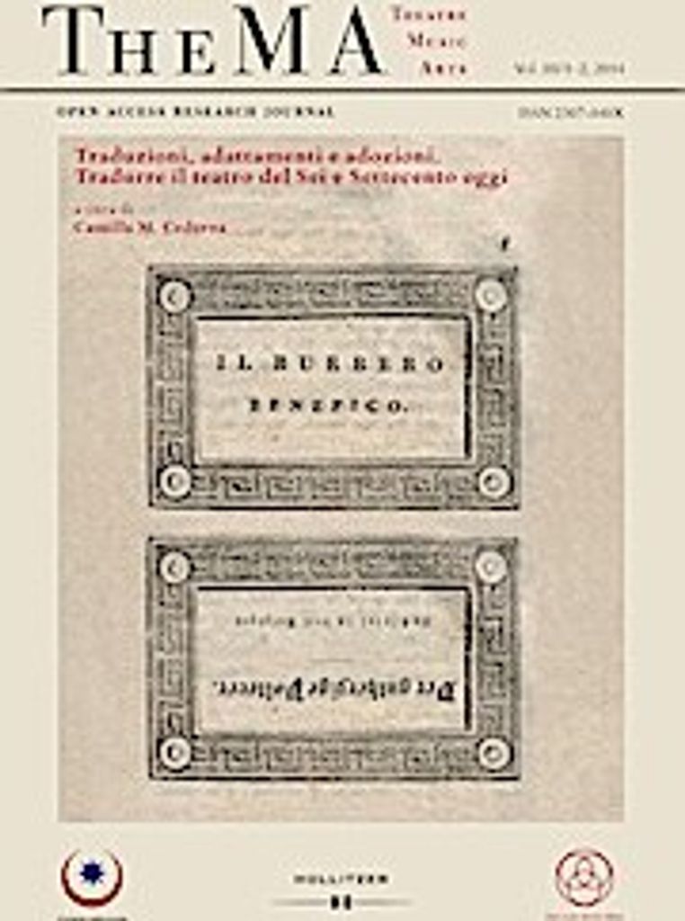 TheMA Vol. III/1-2, 2014 - Open Access Research Journal for Theatre, Music, Arts