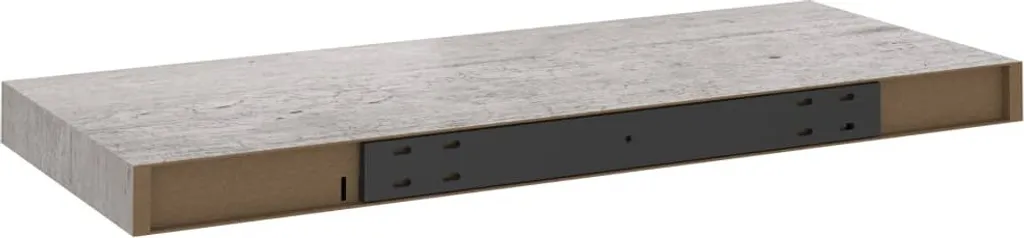 vidaXL Mensole Sospese 4 pz Grigio Cemento 60x23,5 MDF - Offerta - 8