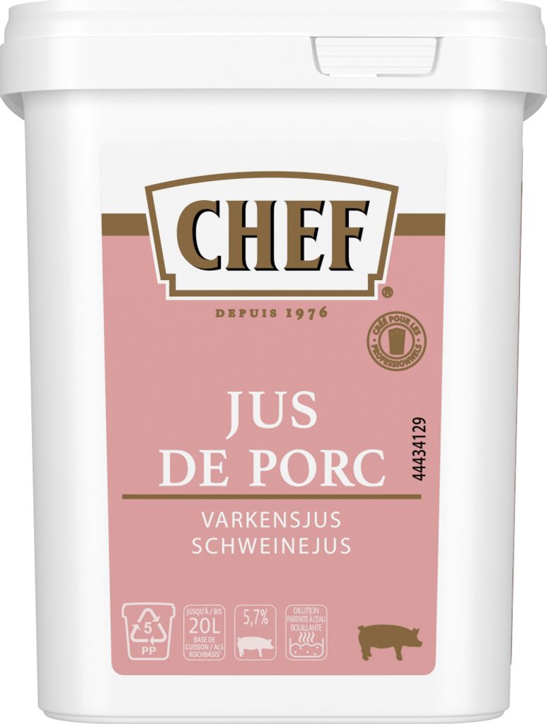 CHEF Schweinejus hochwertige, konzentrierte Sauce getrocknet 600g