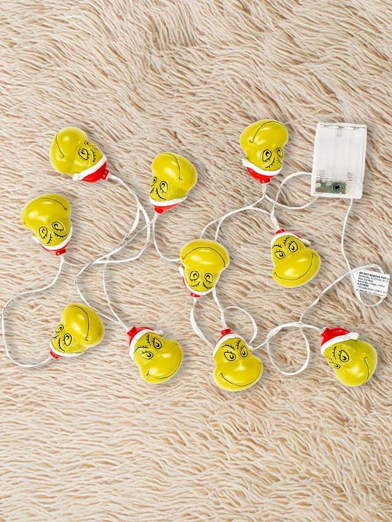 The Grinch LED Lichterkette 2m mit 10 LEDs warmweiß