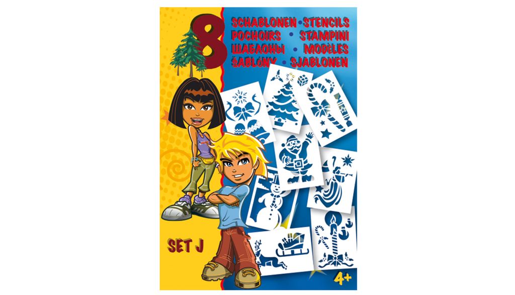 Malinos 301006 - Blopens Schablonen Set J - Weihnachten