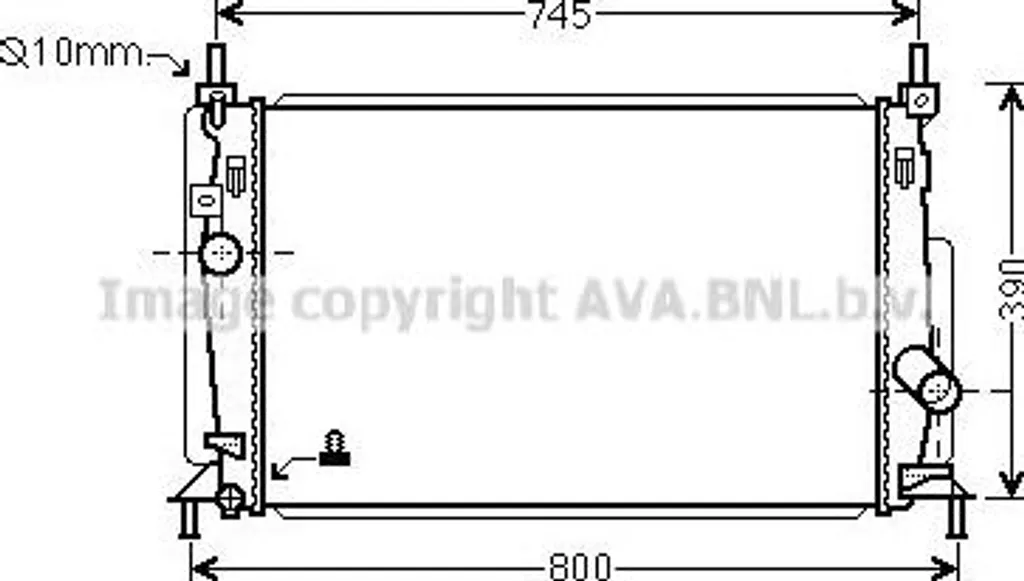 Évitez la Surchauffe : Radiateur Moteur AVA MZ2237 compatible Mazda 3