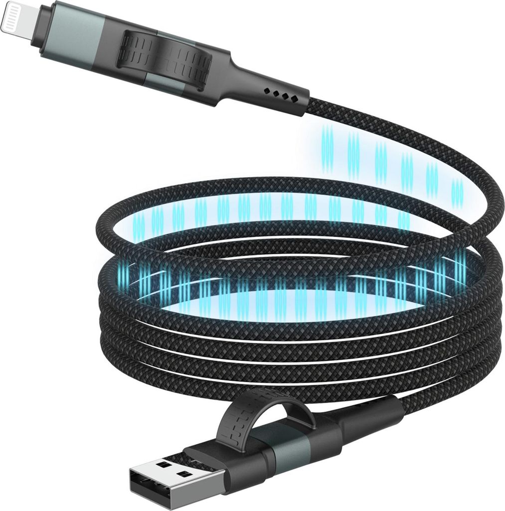 Ladekabel, Schnellladekabel universal, magnetisches Kabel, 120cm
