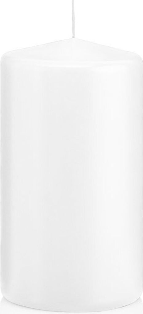 Stumpenkerzen Weiß 130 x Ø 68 mm, 12 Stück