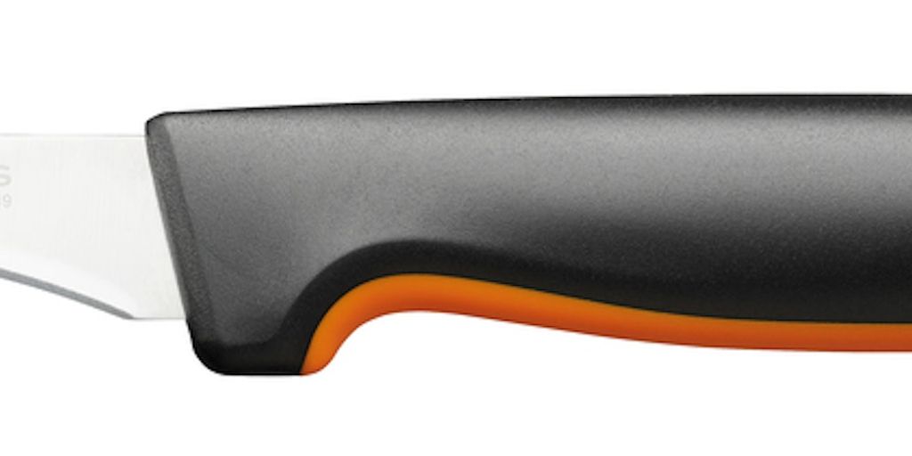 Fiskars Functional Form Schälmesser, Geschwungene Klinge, Küchenmesser, Messer, Edelstahl, Klingenlänge 6.8 cm, 1057545