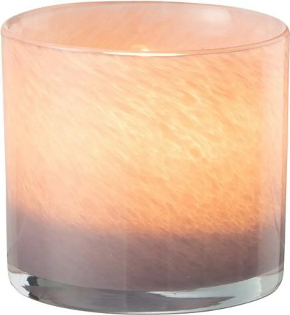 Bougeoir Ambiance Zen Jade J-Line Violet - Décoration Table Ø 8 cm