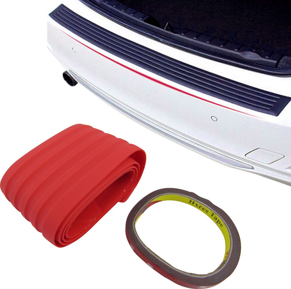 Premium Ladekantenschutz Lack Schutz Leiste Gummi in Rot für viele Fahrzeuge