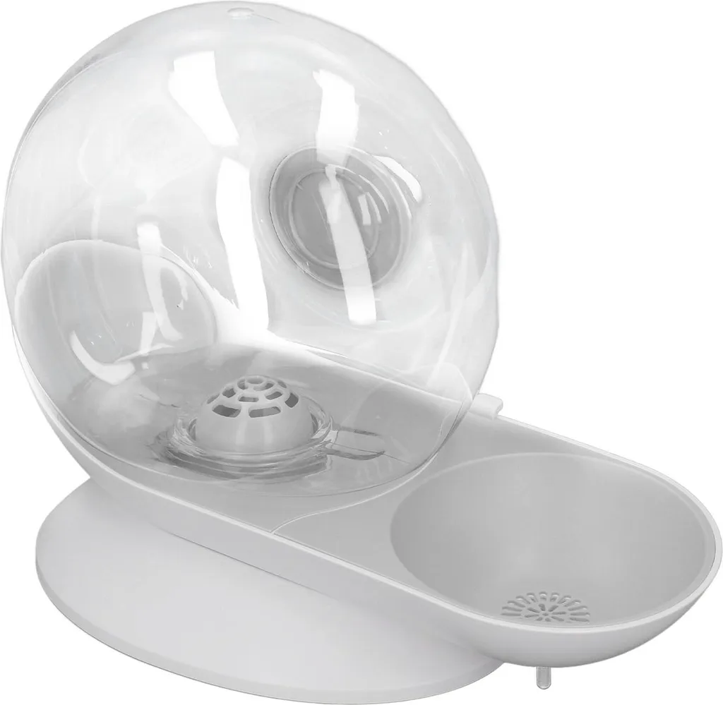 Fontaine à eau automatique pour animaux 2,8L - Modèle escargot gris