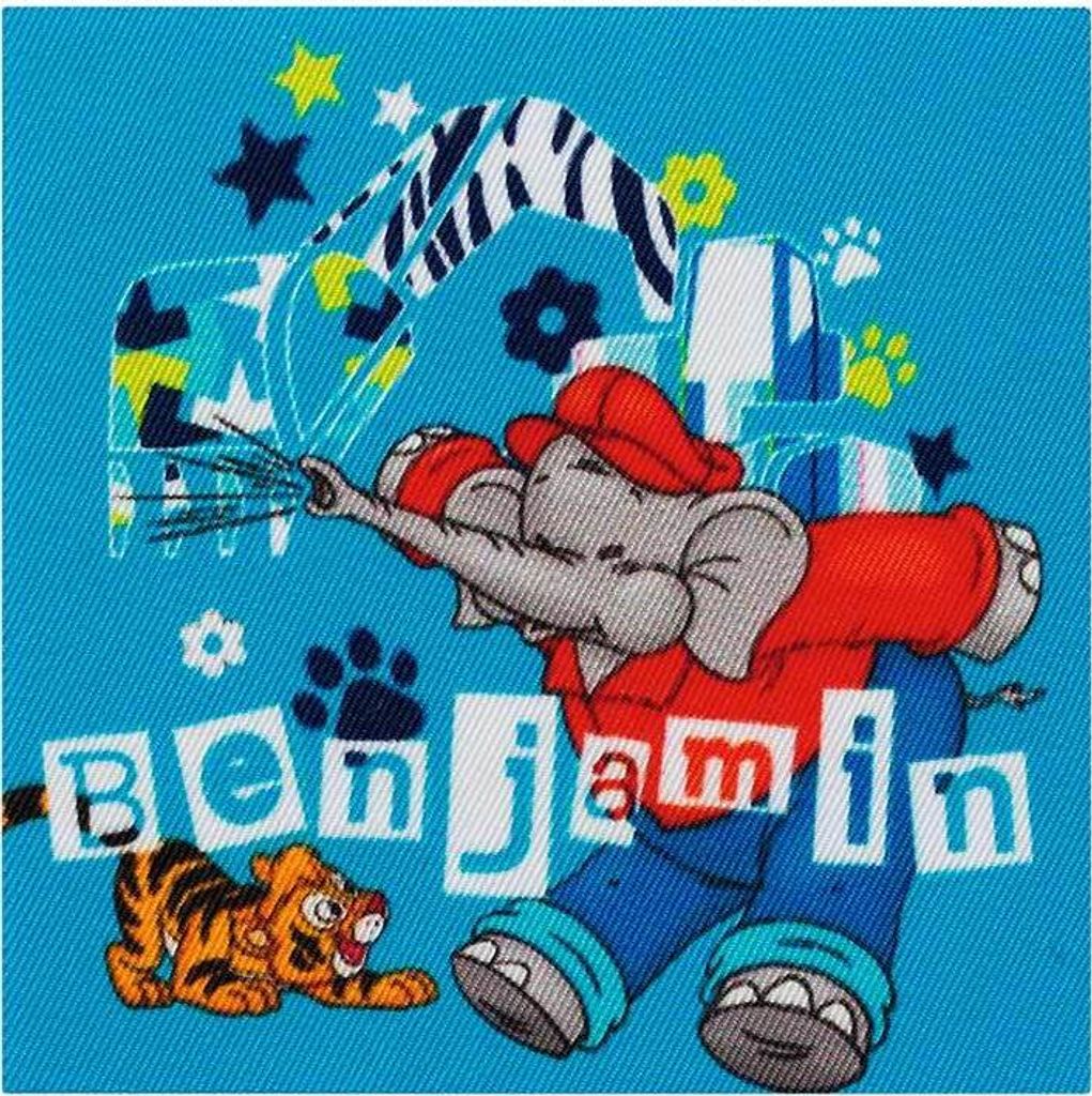Benjamin Blümchen© Bagger - Aufnäher, Bügelbild, Aufbügler, Produktbild 
