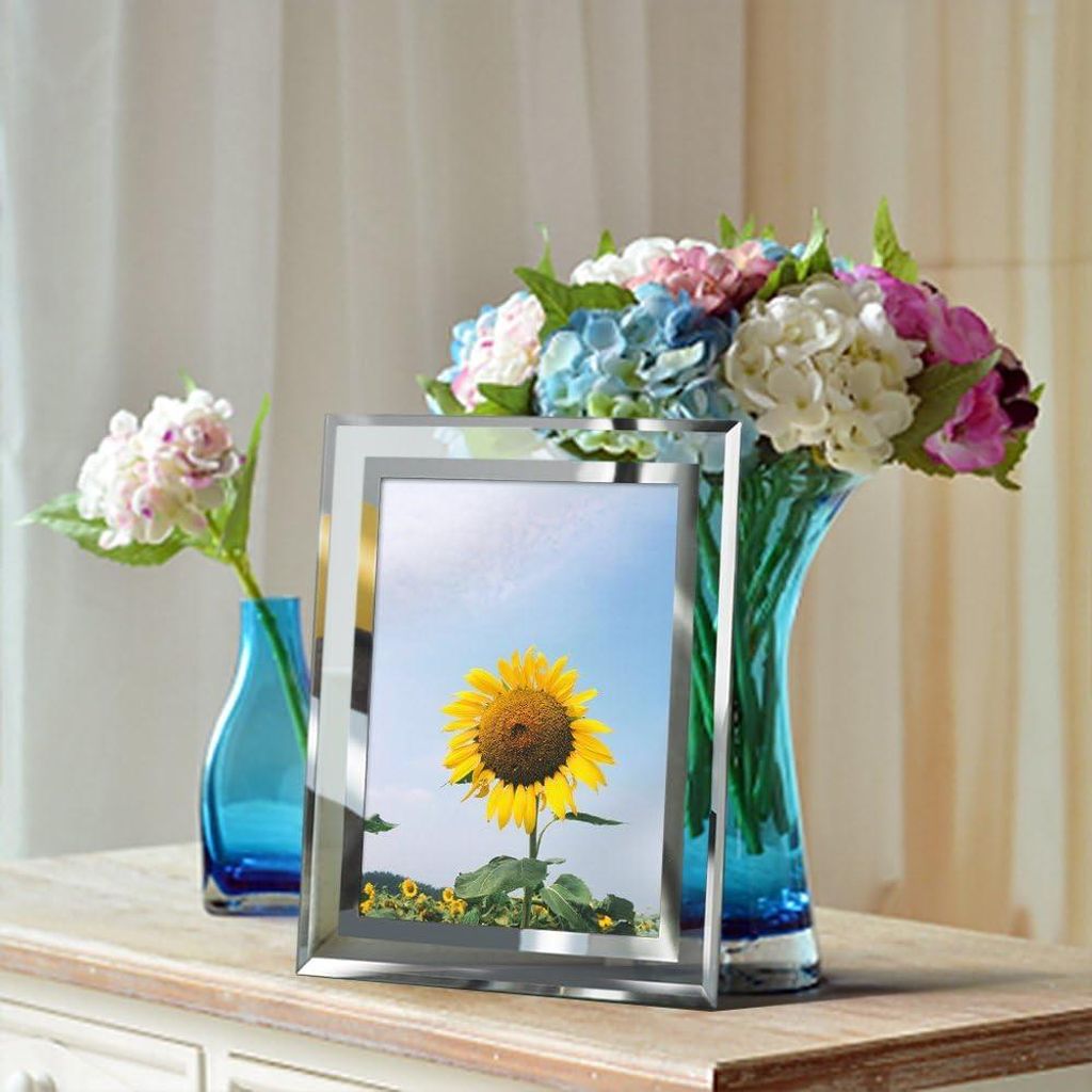 Fotolijsten 7x5 Glas - für Tischdekorationen - Set von 2