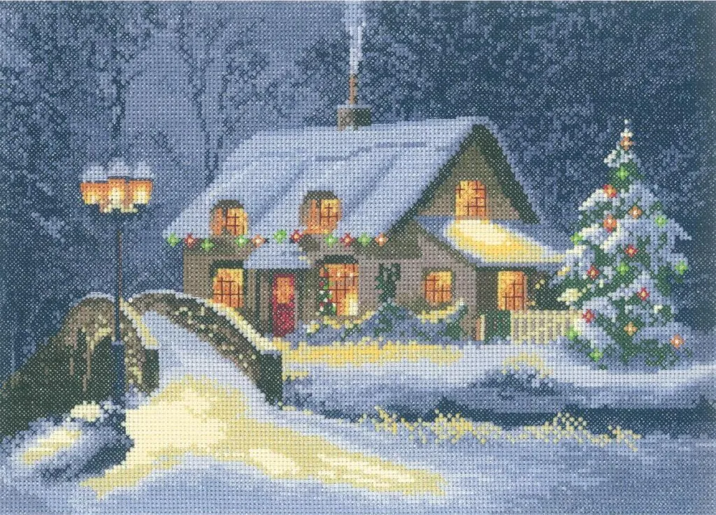 Kit Broderie Heritage Point de Croix sur Toile à Compter 31x22cm